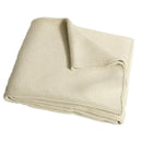 Ribbed gray organic cotton weighted blanket bedroom sleep quilt