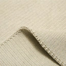 Ribbed gray organic cotton weighted blanket bedroom sleep quilt