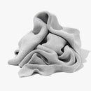 Ribbed gray organic cotton weighted blanket bedroom sleep quilt