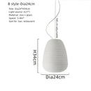 Ribbed off-white glass cocoon pendant light for dining room