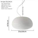 Ribbed off-white glass cocoon pendant light for dining room