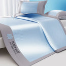 Ribbed pink soft bed mat set bedroom textured pleats