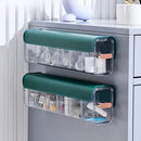 Ribbed teal data cable organizer box bedroom wall mounted storage