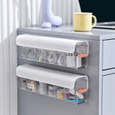 Ribbed teal data cable organizer box bedroom wall mounted storage