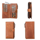 Riverton Women's Leather Wallet with Cell Phone Section