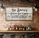 Basement Bar And Lounge Sign X