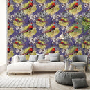 Red Pheasant Pattern Wallpaper