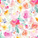 Modish Pink Summer Flowers Wallpaper Tasteful