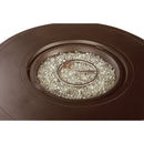 Aluminum 44-in Round Propane Fire Table with Beads, Covers and Lid