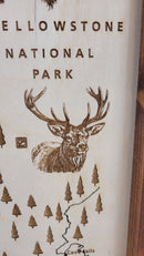 Ashton to Island Park Topo Map Sign | Laser Engraved & Framed Wall Art