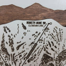 Park City Ski Resort Map Sign | Laser Engraved & Framed Wall Art