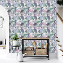 Exotic Birds and Flowers Wallpaper