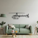 R44 Raven II Metal Aircraft Wall Art - NCP0120