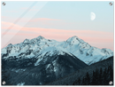 Rocky Mountain Winter Print Metal Wall Art – Colorado Snowy Landscape Wall Decor