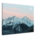 Rocky Mountain Winter Print Metal Wall Art – Colorado Snowy Landscape Wall Decor