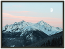 Rocky Mountain Winter Print Metal Wall Art – Colorado Snowy Landscape Wall Decor