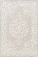 Roessleville Cream Wool Area Rug