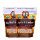 Organic Rolled Barley | 1 lb | Pack of 2 | Non-GMO | Grain Place Foods