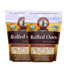 Organic Rolled Oats | 1 lb | Pack of 2 | Non-GMO | Grain Place Foods