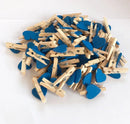 Romantic heart shape wood clips multi color bedroom decor