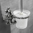 Romantic silver angel bathroom hardware set – bathroom decor