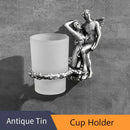 Romantic silver angel bathroom hardware set – bathroom decor