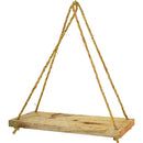 Rope Hanging Wood Shelf