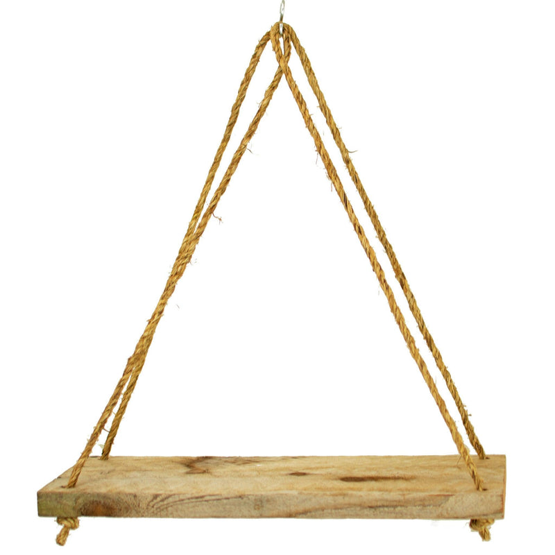 Rope Hanging Wood Shelf