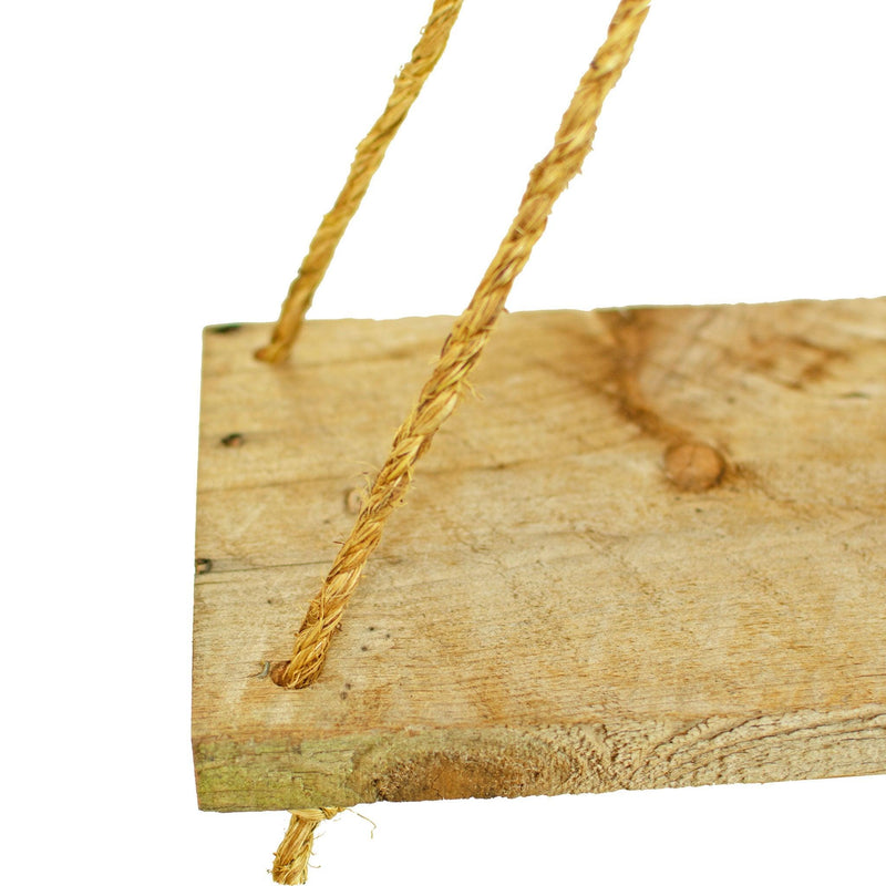 Rope Hanging Wood Shelf