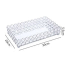 Rose gold crystal glass mirror tissue box holder bedroom organizer