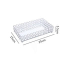 Rose gold crystal glass mirror tissue box holder bedroom organizer
