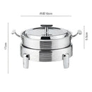 Rose gold ribbed hot pot alcohol set dining room chafing dish