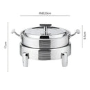 Rose gold ribbed hot pot alcohol set dining room chafing dish