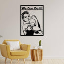 Rosie the Riveter Metal Wall Art