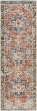 Rosman Distressed Washable Area Rug