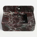 Rosso Levanto Marble Fluted Wall-Mount Sink with Backsplash - 35"x18"x8" - Polished
