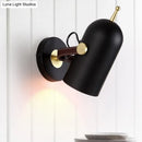 DecorBites™ Rotatable Modern Black Wall Lamp for Office Corridor - Cup Shade, Metallic Finish