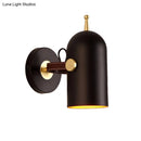 DecorBites™ Rotatable Modern Black Wall Lamp for Office Corridor - Cup Shade, Metallic Finish
