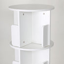 Rotating Bookshelf 360° Display Floor Standing 4-Shelf Bookcase