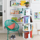 Rotating Bookshelf 360° Display Floor Standing 4-Shelf Bookcase
