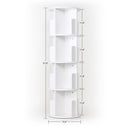 Rotating Bookshelf 360° Display Floor Standing 4-Shelf Bookcase