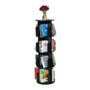 Rotating Bookshelf 360° Display Floor Standing 4-Shelf Bookcase
