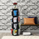 Rotating Bookshelf 360° Display Floor Standing 4-Shelf Bookcase