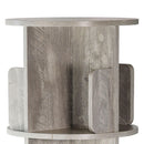 Rotating Bookshelf 360° Display Floor Standing 4-Shelf Bookcase