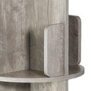 Rotating Bookshelf 360° Display Floor Standing 4-Shelf Bookcase