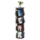 Rotating Bookshelf 360° Display Floor Standing 4-Shelf Bookcase