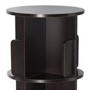 Rotating Bookshelf 360° Display Floor Standing 4-Shelf Bookcase
