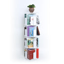Rotating Bookshelf 360° Display Floor Standing 4-Shelf Bookcase