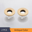 Round brass sink overflow cover set kitchen and bathroom inserts