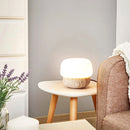 Round Doudou Travertine Table Lamp